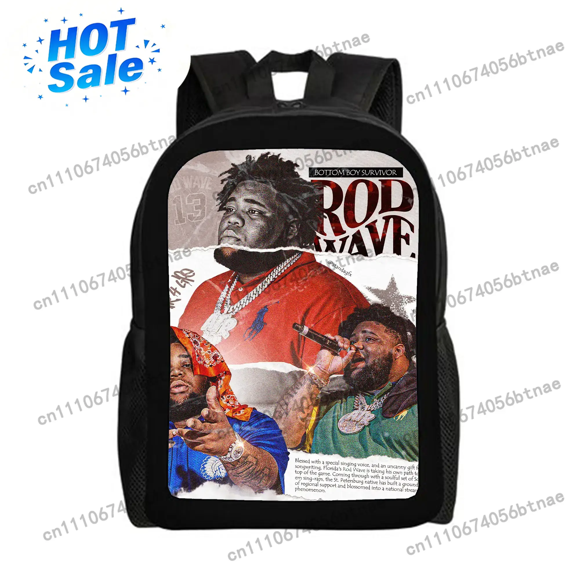 School Backpack Teen - 女の子向けのロッドウェーブバックパック、かわいいスクールバックパック、ティーン向けの美しいブックバッグ、旅行や仕事用の軽量クラシックバックパック