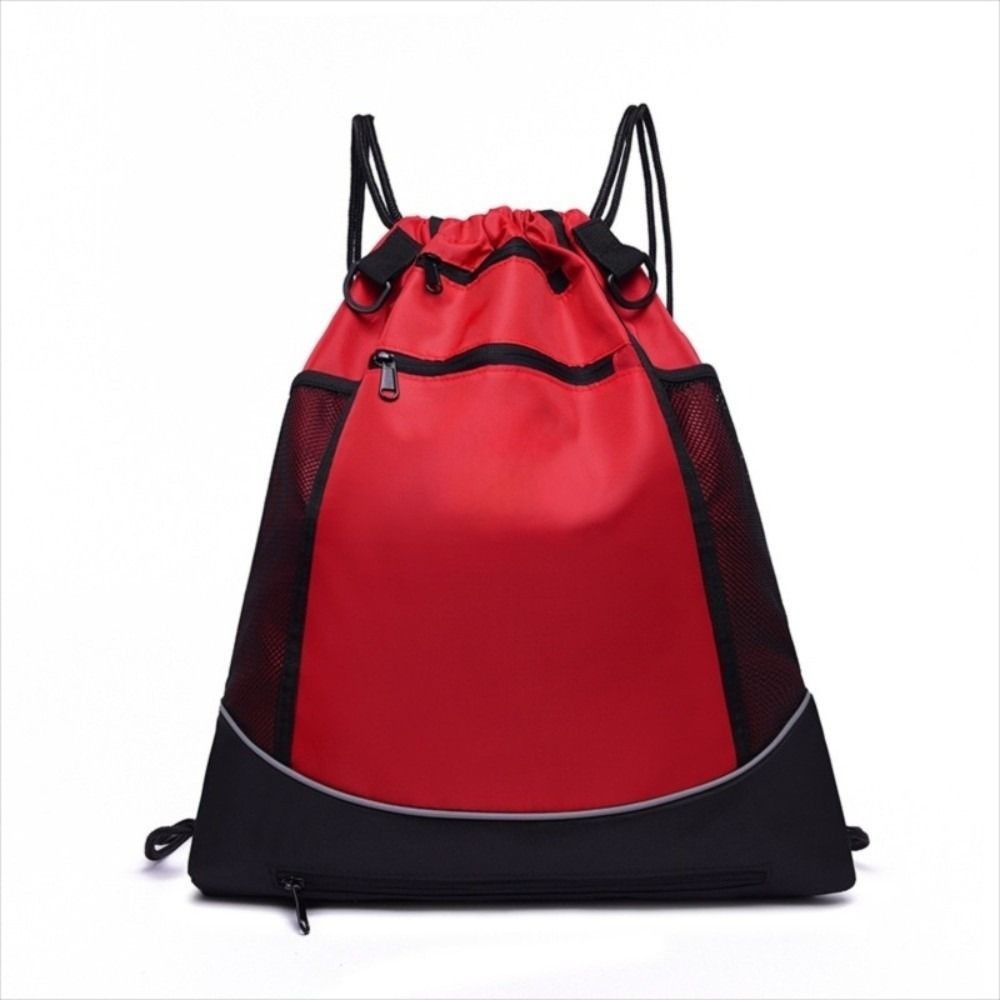 防水スポーツボールバックパック ポリエステル製 メッシュポケ - Drawstring Gym Bag のレビューと価格