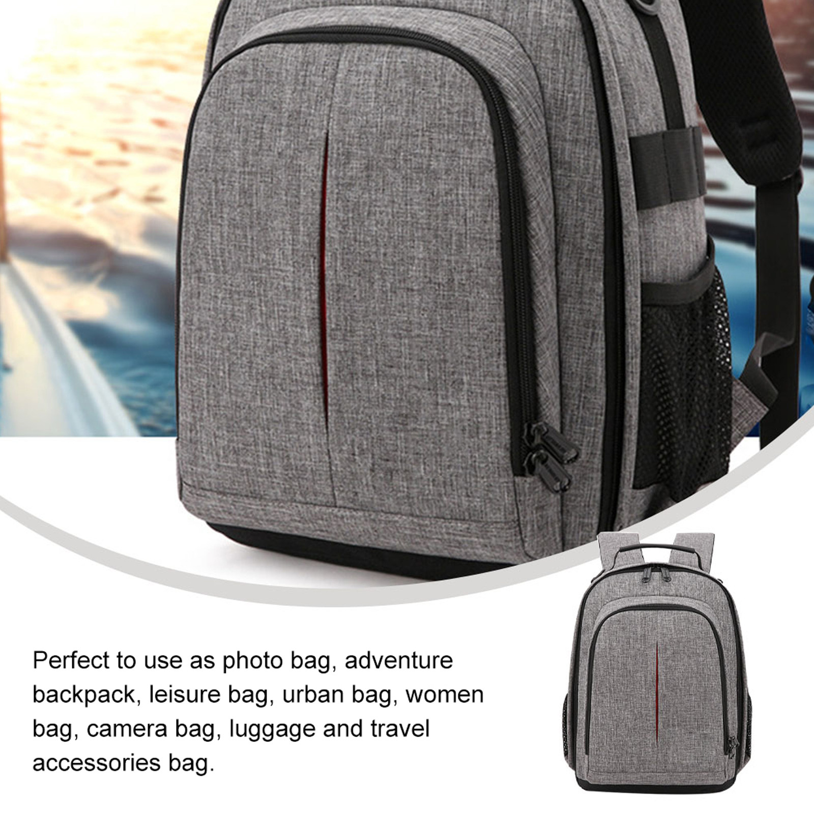 大型カメラバックパック 防水写真撮影用ギア デジタル小型ハイ - Hiking Backpack Waterproof のレビューと価格