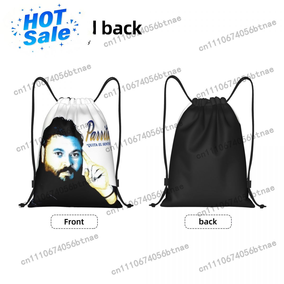 カスタムビセンテデカストロパリータ巾着バッグ男性女性軽量スペ - Drawstring Gym Bag のレビューと価格