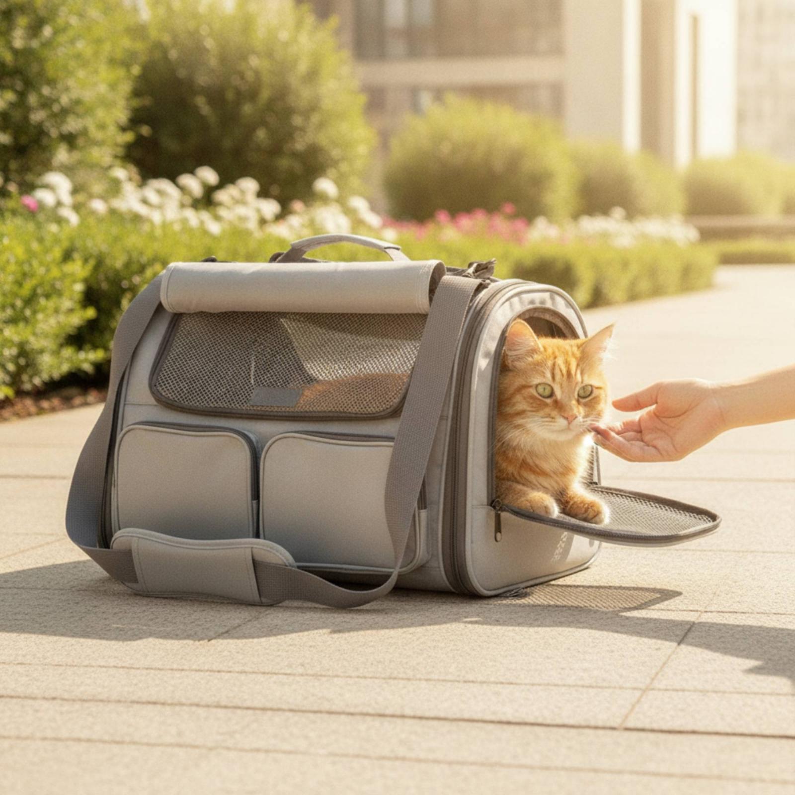 通気性のある折りたたみ式工業用コンテナ型ドッグキャリーバッグ - Foldable Backpack Small のレビューと価格