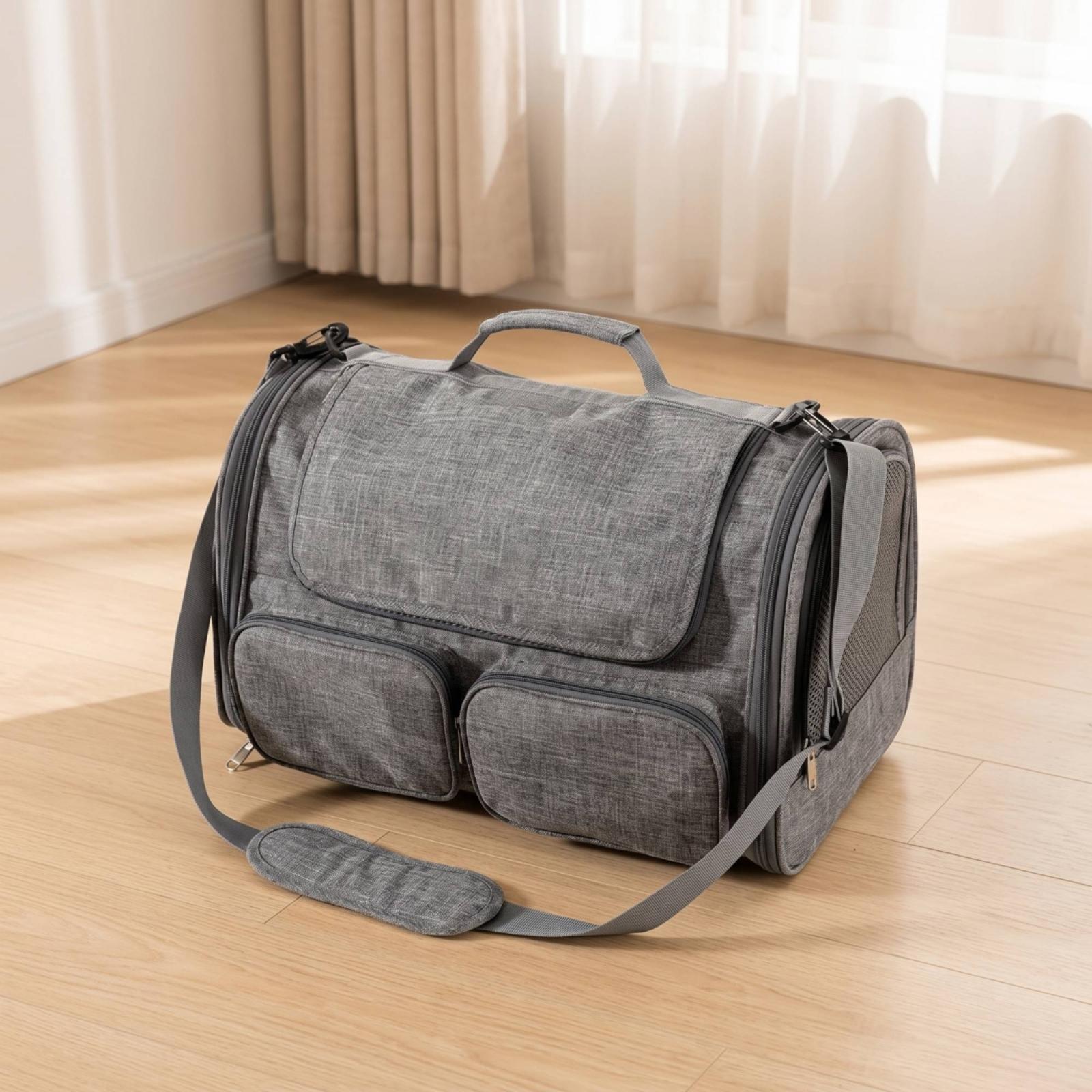 通気性のある折りたたみ式工業用コンテナ型ドッグキャリーバッグ - Foldable Backpack Small のレビューと価格