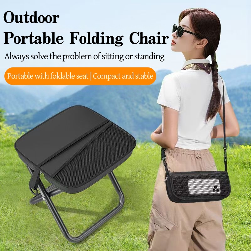 新しい折りたたみ式バックパックミニ軽量チェア、収納バッグ付き - Foldable Backpack Small のレビューと価格
